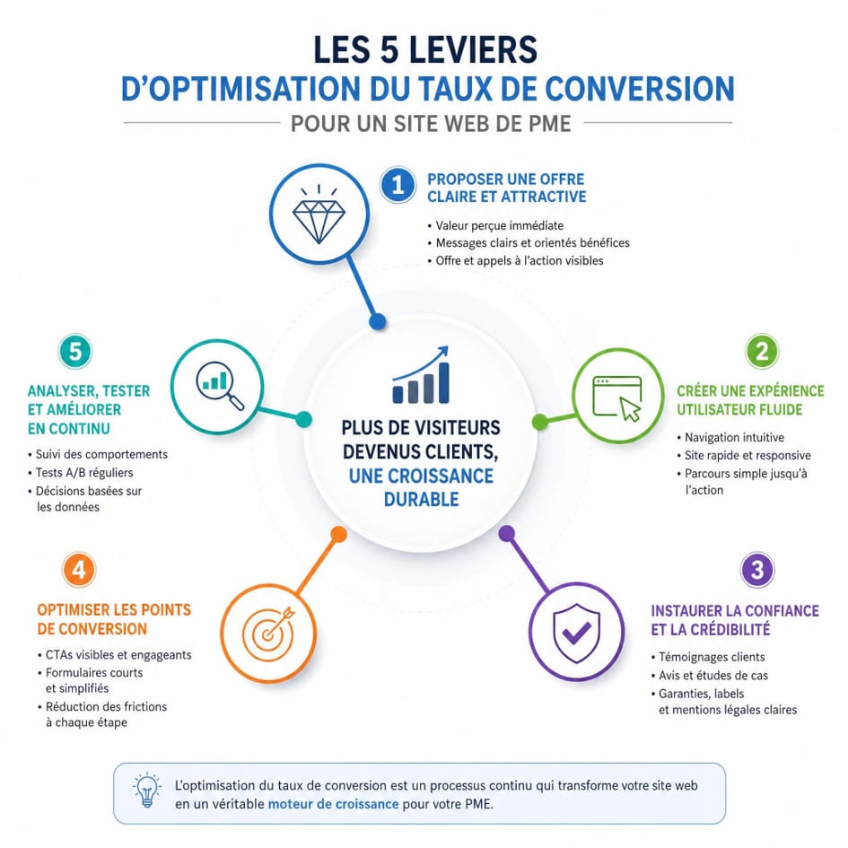 Les 5 leviers pour améliorer votre taux sans refaire votre site