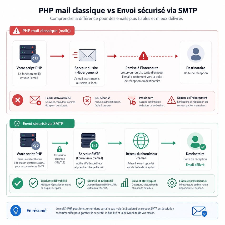 configuration SMTP