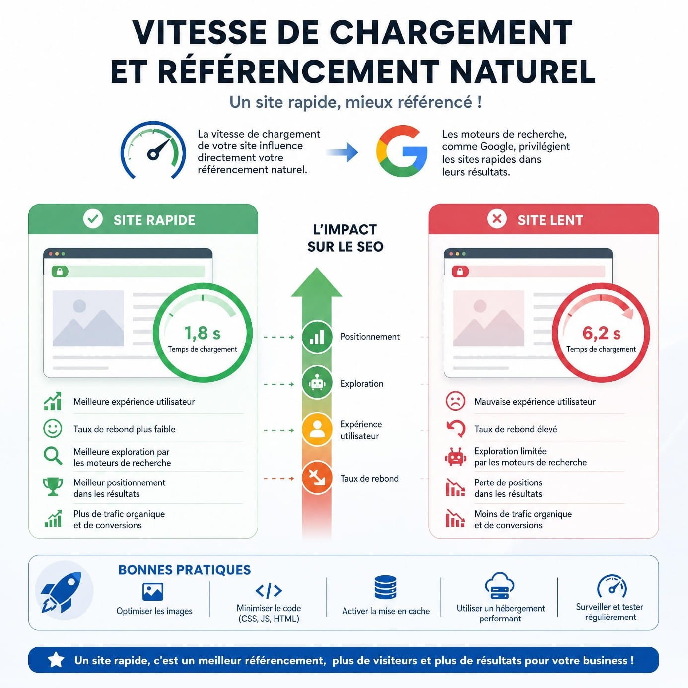 Vitesse de chargement hebergement Vitesse de chargement hebergement